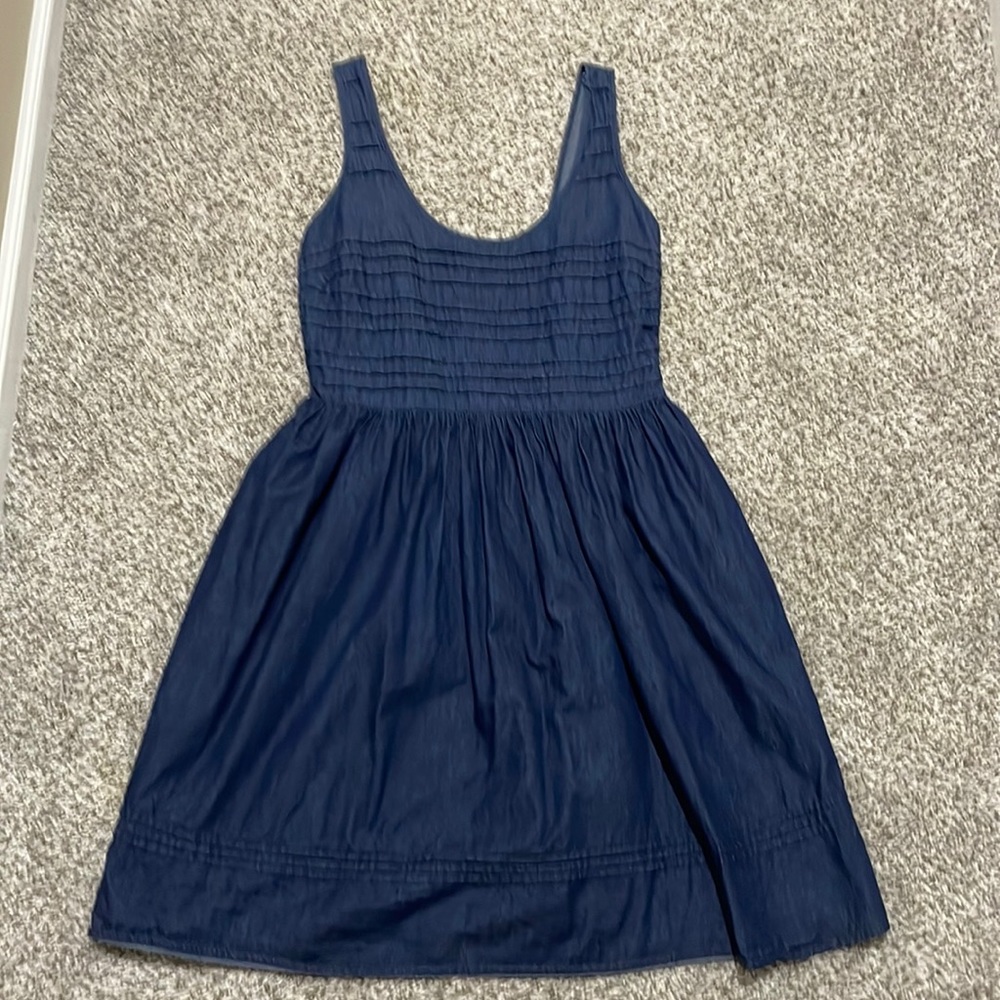Old Navy Chambray Dress w/Side Zip Sz M